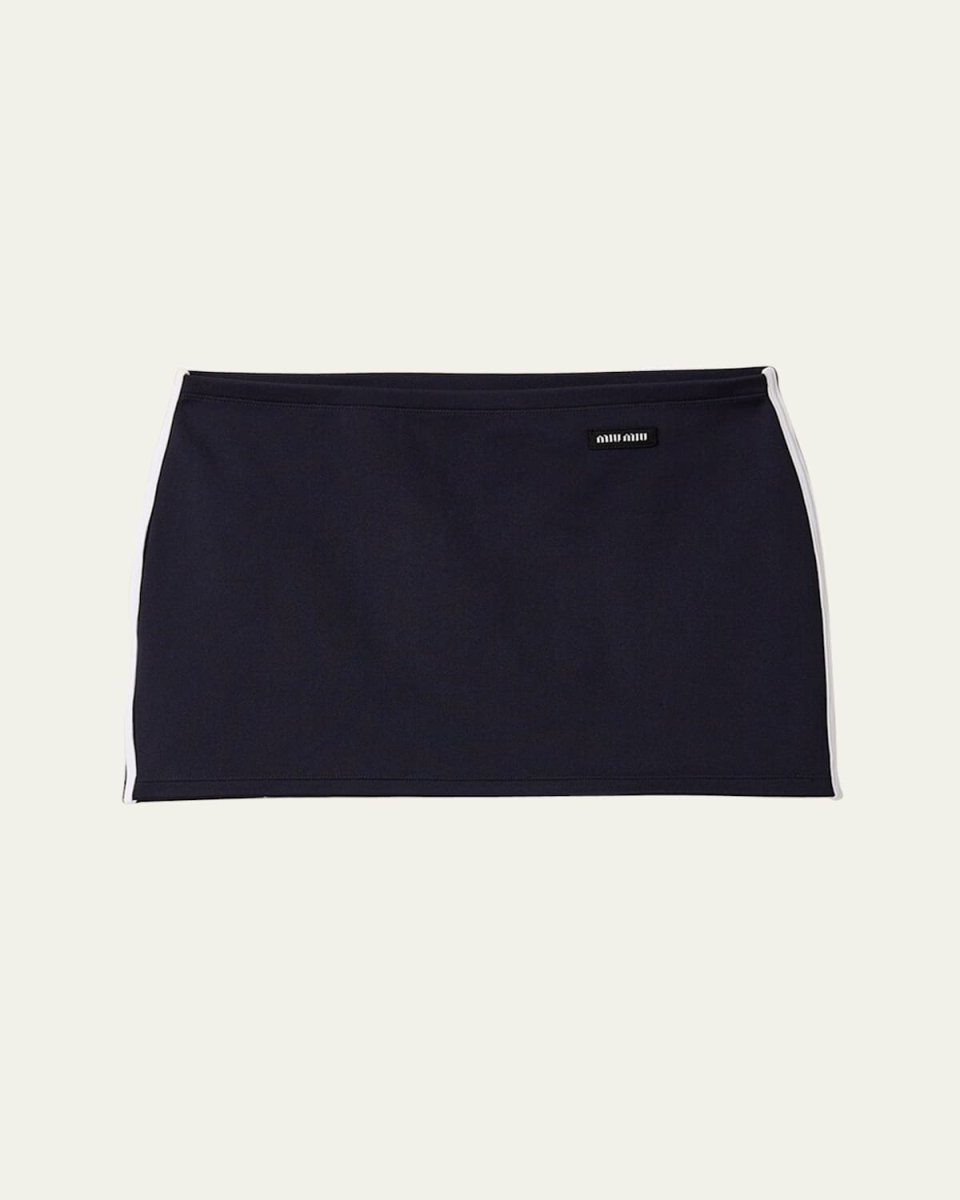 Side-Stripe Mini Tube Skirt